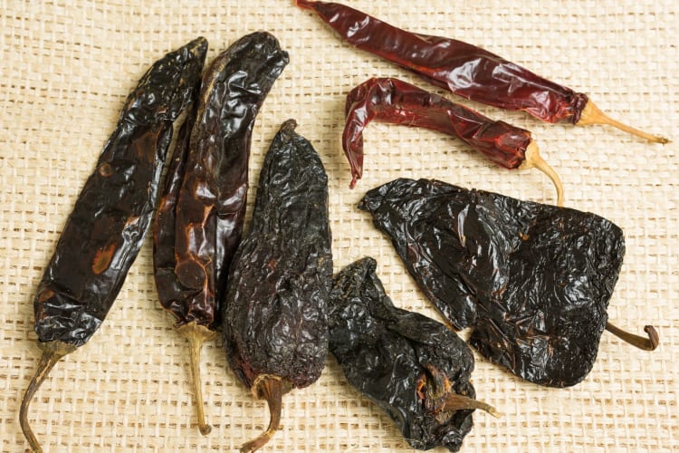 holy trinity of peppers: pasilla, guajillo and ancho