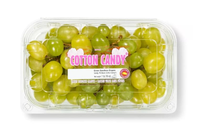 Cotton candy grapes are a summer fruit.