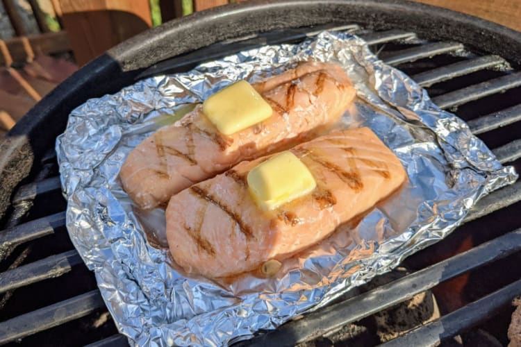 Trifecta review salmon on the grill