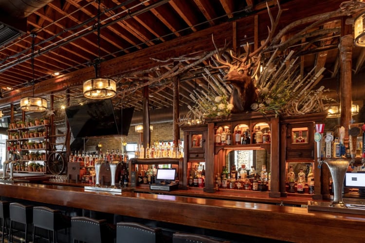 Frontier is a hunting lodge-themed fun restaurant in Chicago.