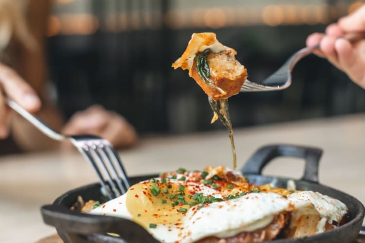 glazed pork and potato hash at one of the best fun restaurants in Chicago