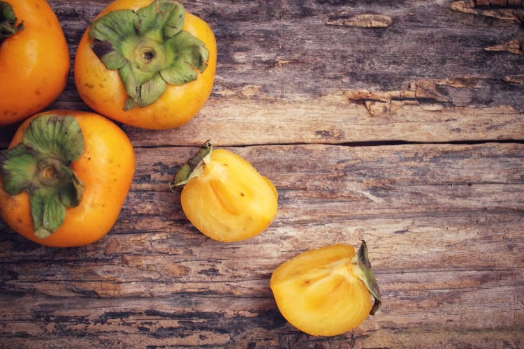 cut persimmons