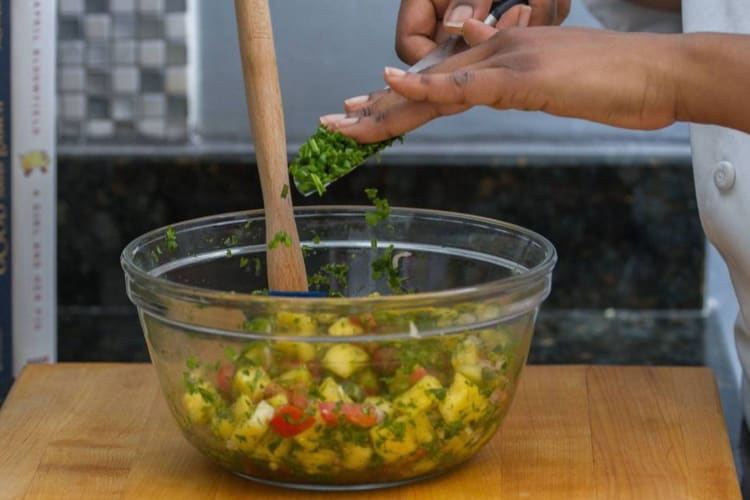 Learn to use cilantro, frozen or fresh, in a cooking class.