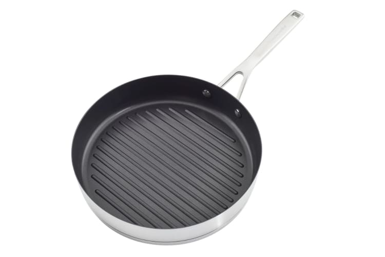 KitchenAid 10.25-Inch 3-Ply Stainless Steel Nonstick Round Grill Pan