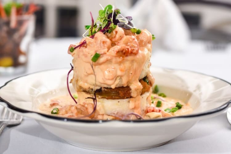 crawfish Napoleon dish