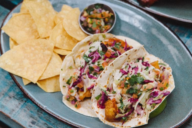 Baja fish tacos