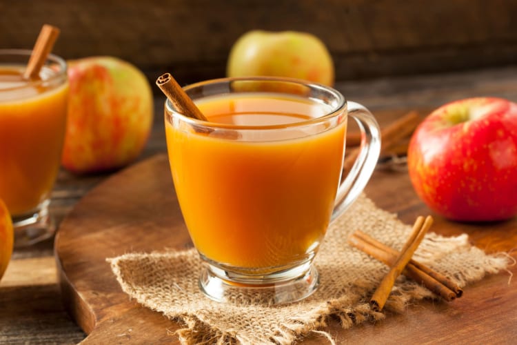 Apple cider is a popular Thanksgiving drink.