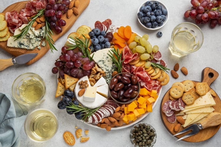 a lavish charcuterie tray