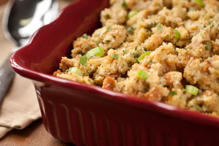 Stuffing is a must-have Thanksgiving food.