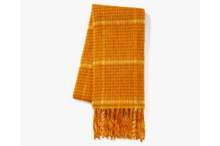 Kate Spade's orange scarf is on sale for a great Black Friday Deal.