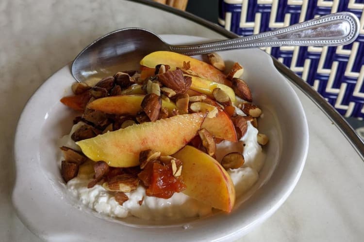 fruit and cottage cheese