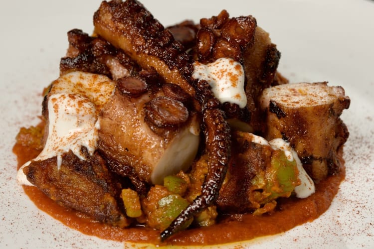 Spanish octopus dish