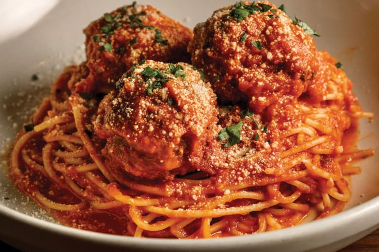 spaghetti with meatballs