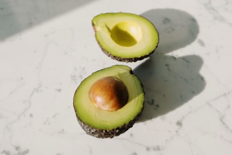 sliced avocado