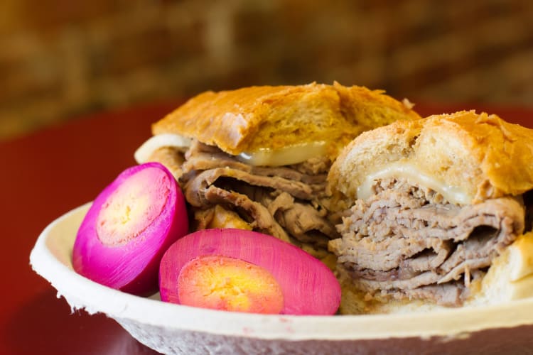 Philippe The Original's French Dips are some of the best Los Angeles food.