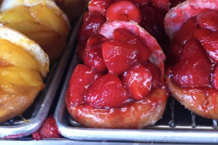 Strawberry doughnuts are an iconic Los Angeles food.