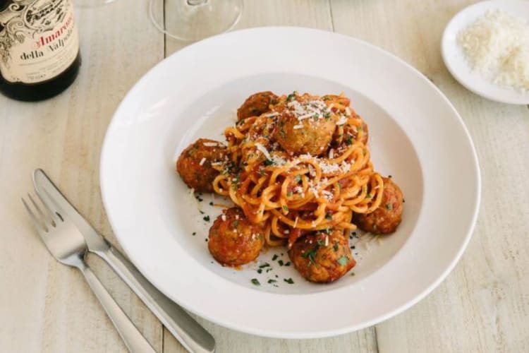 spaghetti and meatballs