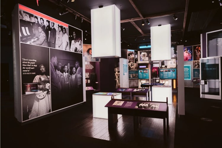 a museum displaying African American history