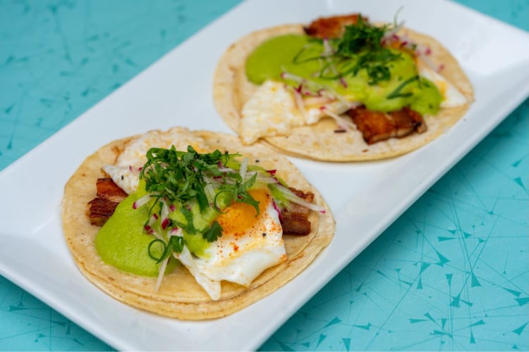 pork belly breakfast tacos