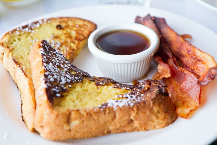 French toast and bacon