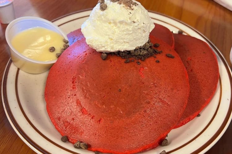 red velvet pancakes