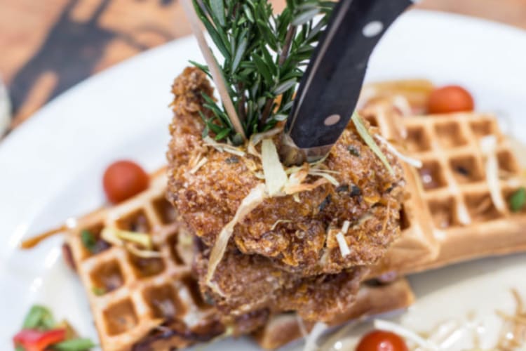 chicken and waffles