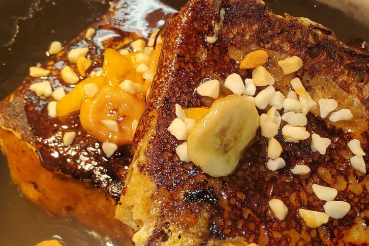 Hawaiian banana French toast