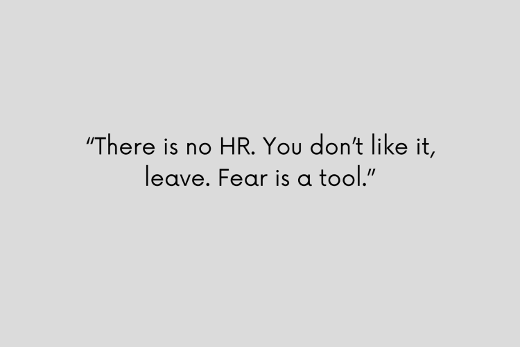 Fear is a tool in many professional kitchens.