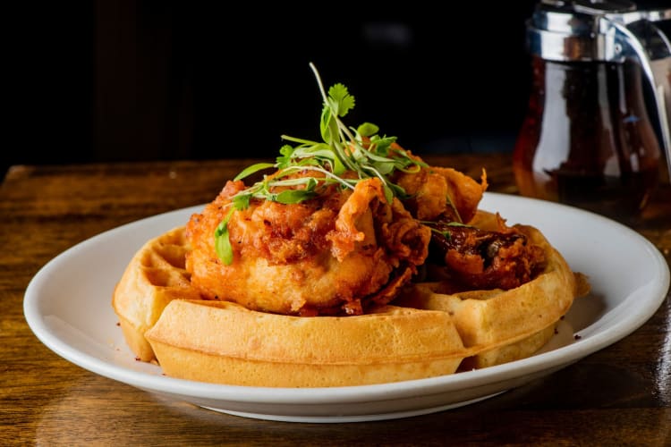 Southern-style chicken and waffles