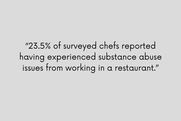 Toxic restaurant workplaces can lead to substance abuse.