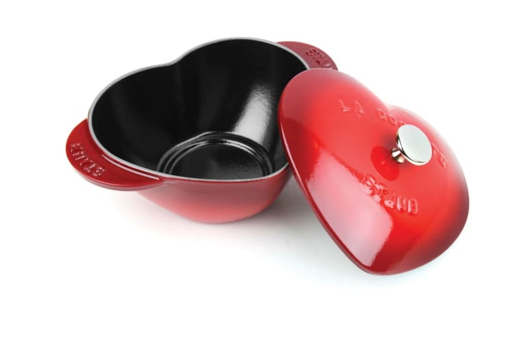 Staub Cast Iron Heart Cocotte 1.75 Qt