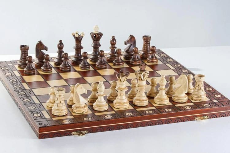 wooden chess set