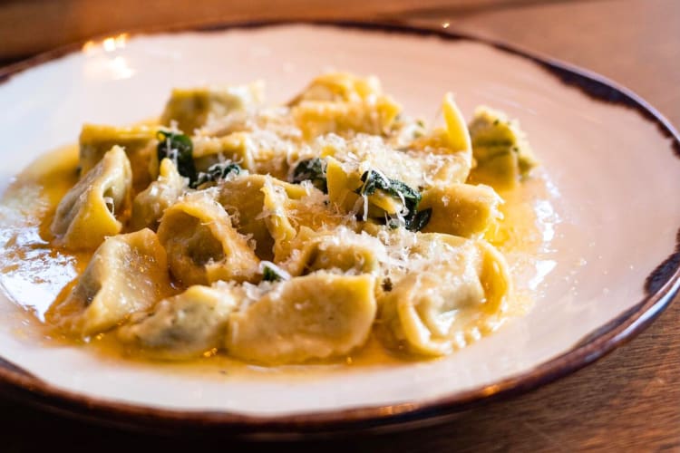 A plate of ravioli 