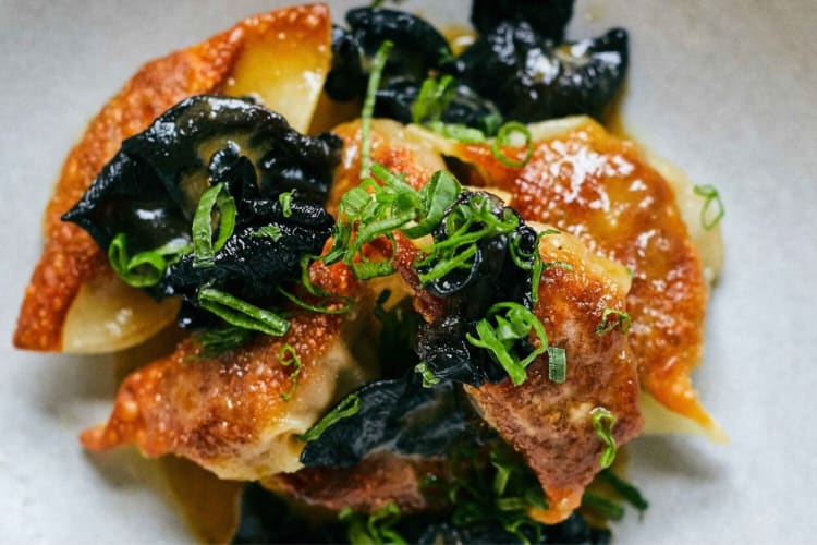 A Japanese-Italian fusion dish.
