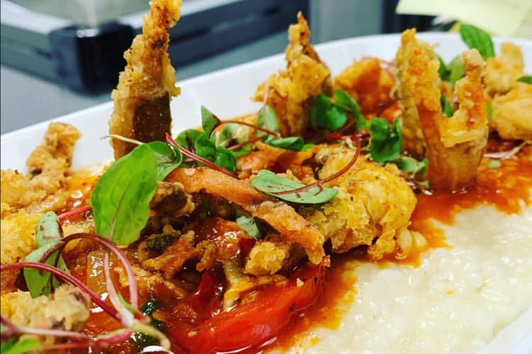 soft shell crab risotto 