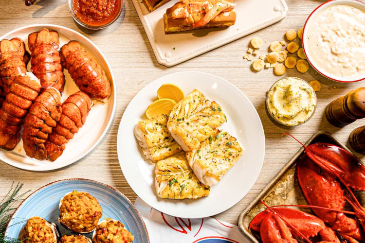 A selection of seafood