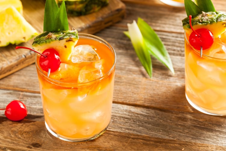 A mai tai is a popular rum cocktail