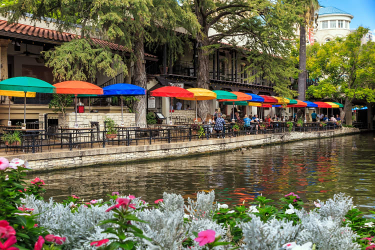 A walk along the River Walk is one of relaxed date ideas in San Antonio