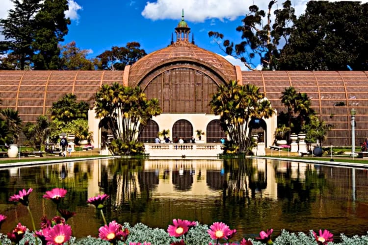 Relaxing in balboa park is a great team building activity in San Diego