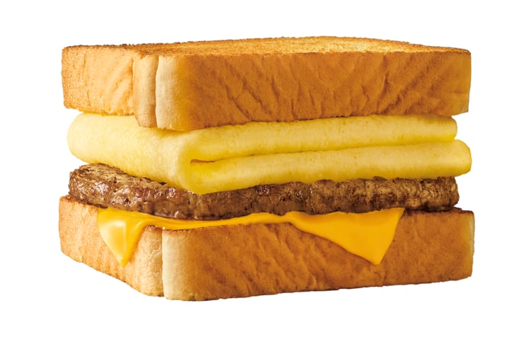 Sausage, egg and cheese breakfast toaster from Sonic