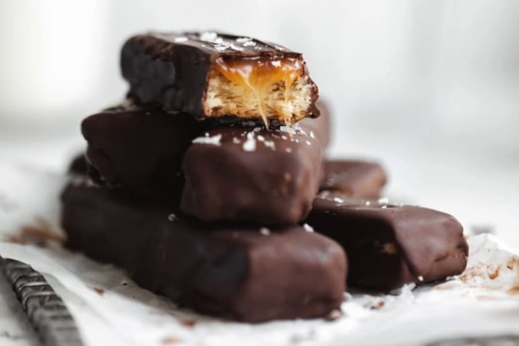 homemade twix bars will satisfy that candy bar craving