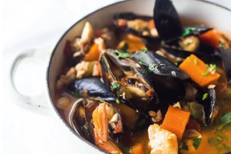 simple authentic cioppino is a broth based fish stew