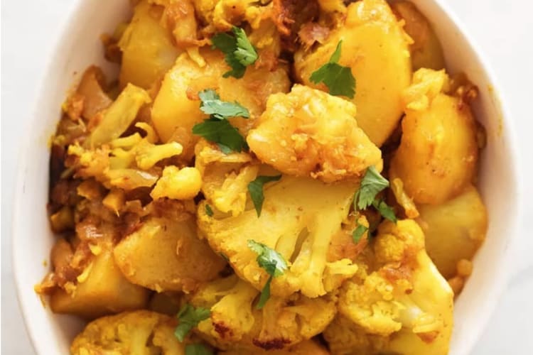 aloo gobi is a meatless, fragrant one pot meal