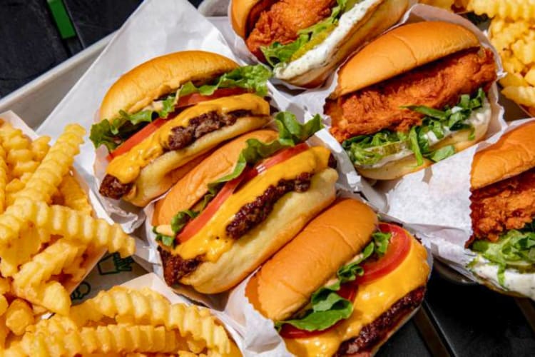 Shake Shack burgers and fries