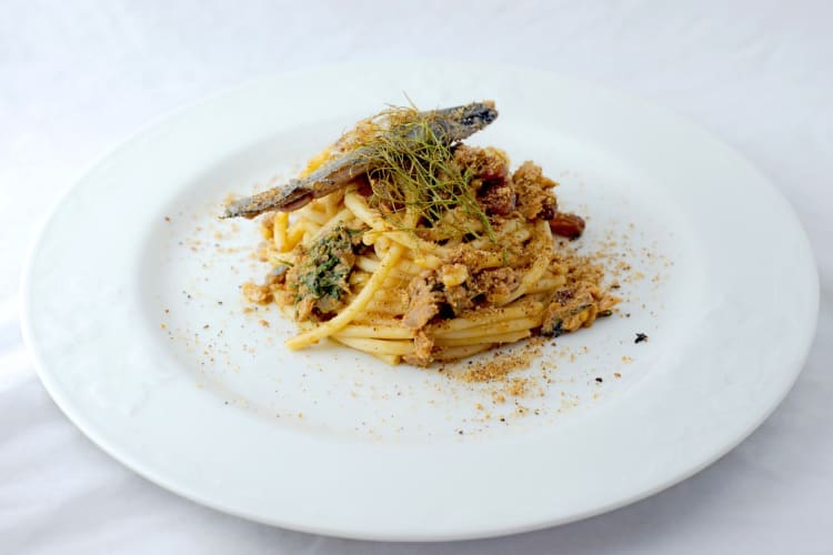 Pasta con le sarde is a famous Sicilian food