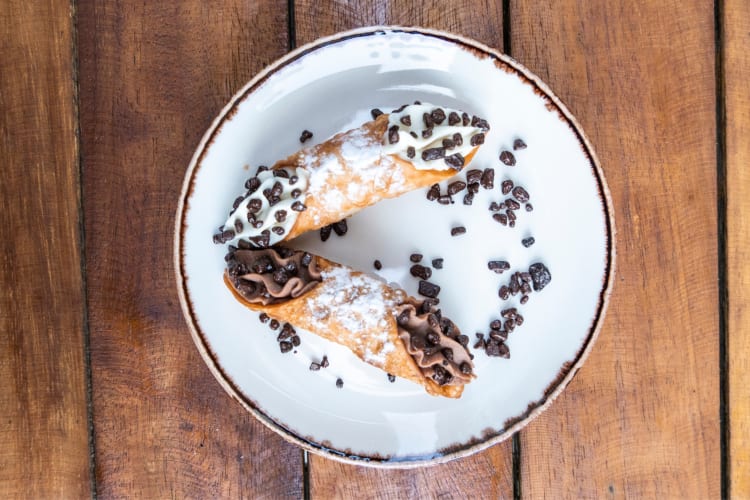 Cannoli are a famous Sicilian food
