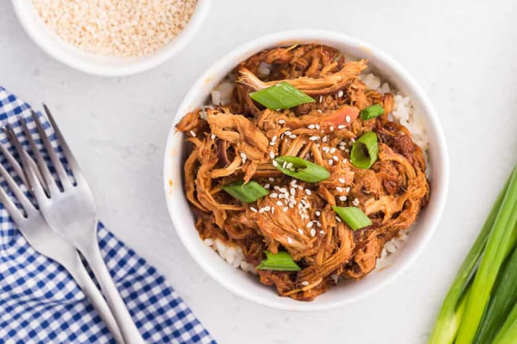 slow cooker asian chicken is savory, tangy and sweet