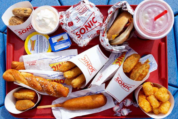 Sonic Drive-In has one of the best fast food apps for listing ingredients