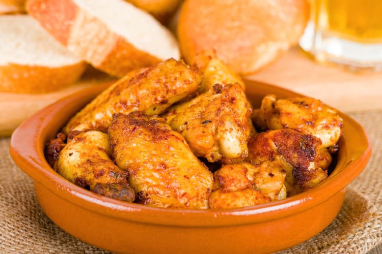 Pollo al Ajillo is a popular Spanish food for meat eaters