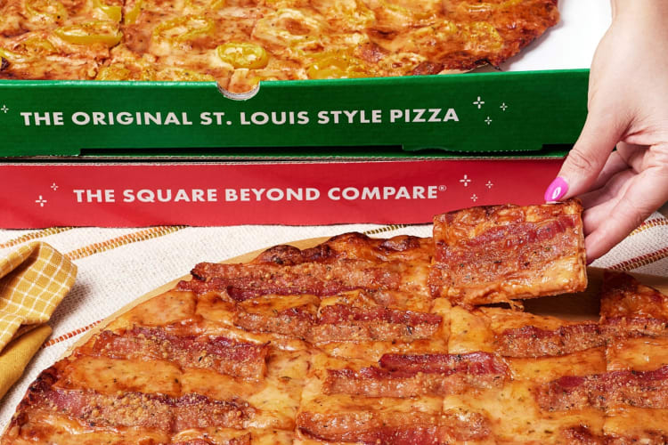 St. Louis style pizza is a popular St. Louis food